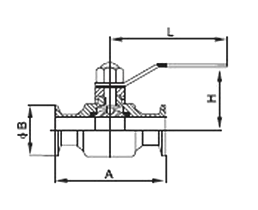 衛(wèi)生級直通球閥(圖1)