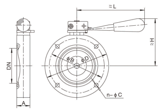 GI高真空蝶閥(圖1) GI高真空蝶閥(圖1)