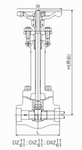 DZ61Y鍛鋼低溫閘閥(圖1) DZ61Y鍛鋼低溫閘閥(圖1)
